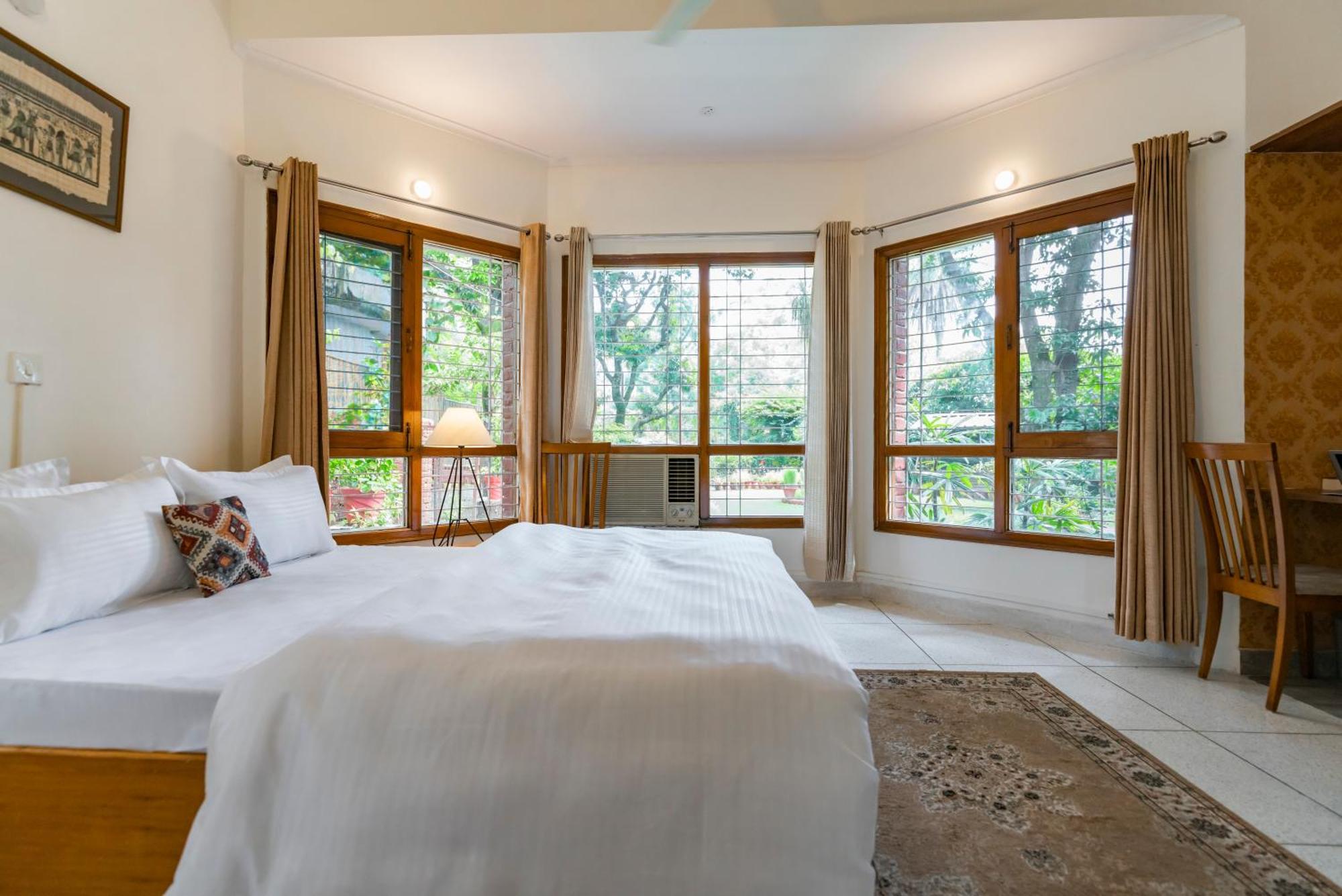דהראדון Saffronstays Doon Garden Villa - Near Doon School And Mall Road מראה חיצוני תמונה
